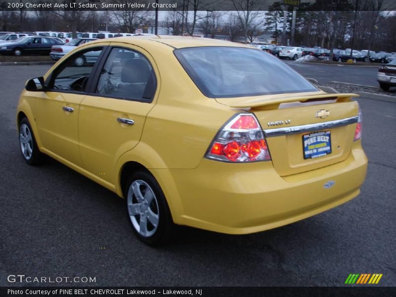 Summer Yellow / Charcoal 2009 Chevrolet Aveo LT Sedan