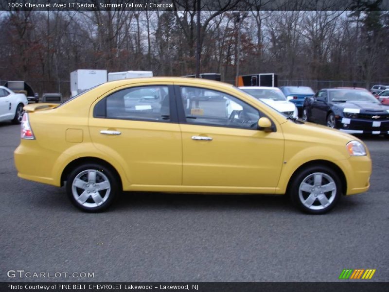 Summer Yellow / Charcoal 2009 Chevrolet Aveo LT Sedan