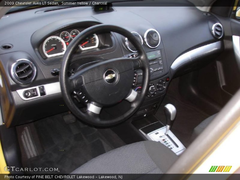 Summer Yellow / Charcoal 2009 Chevrolet Aveo LT Sedan