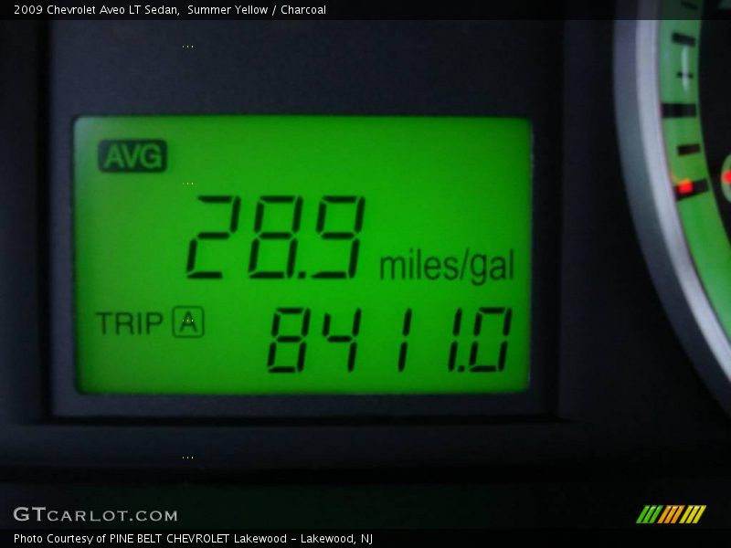 Summer Yellow / Charcoal 2009 Chevrolet Aveo LT Sedan