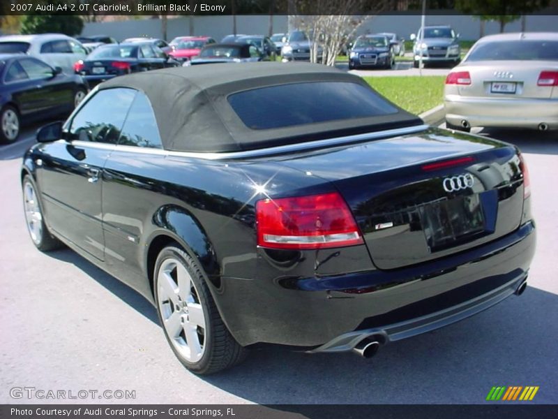Brilliant Black / Ebony 2007 Audi A4 2.0T Cabriolet