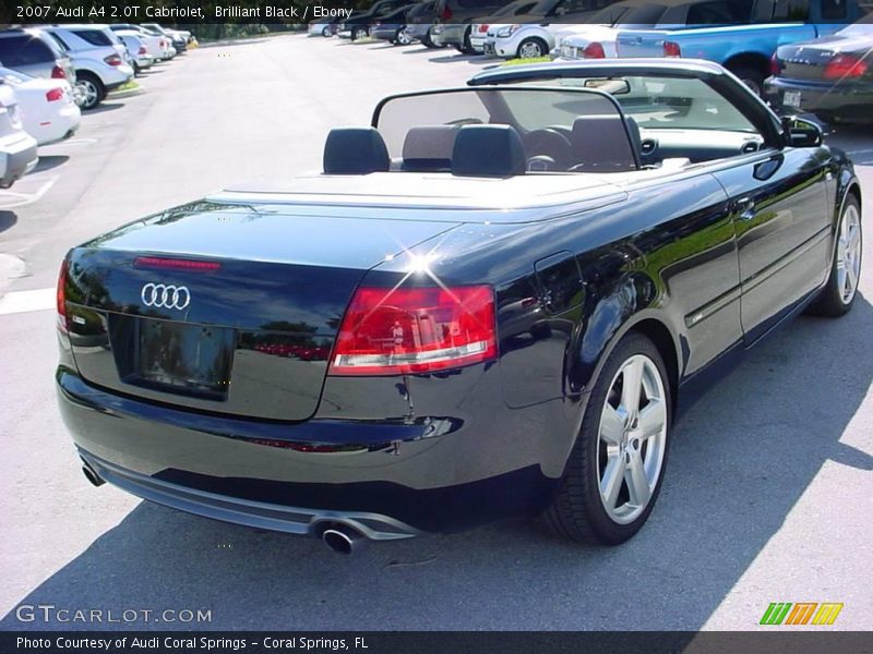 Brilliant Black / Ebony 2007 Audi A4 2.0T Cabriolet