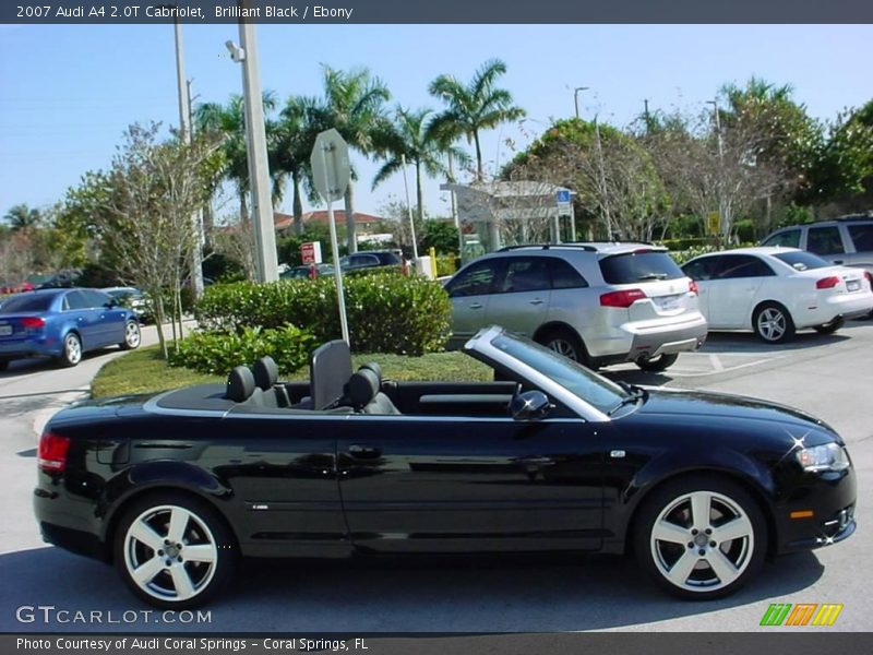 Brilliant Black / Ebony 2007 Audi A4 2.0T Cabriolet