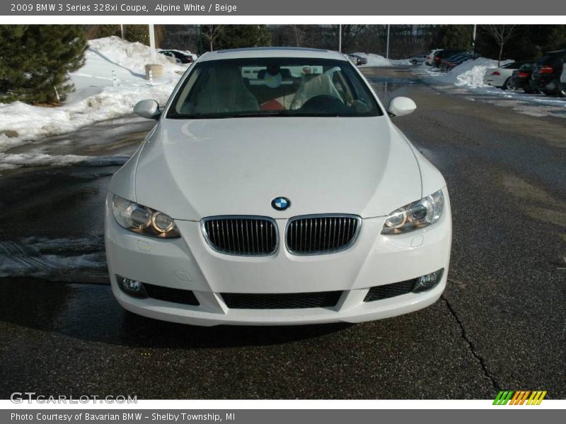 Alpine White / Beige 2009 BMW 3 Series 328xi Coupe