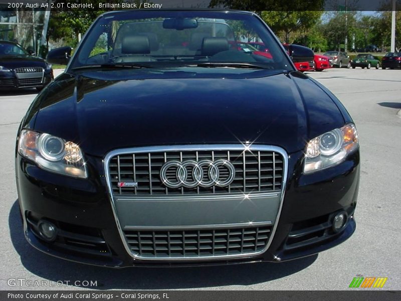 Brilliant Black / Ebony 2007 Audi A4 2.0T Cabriolet