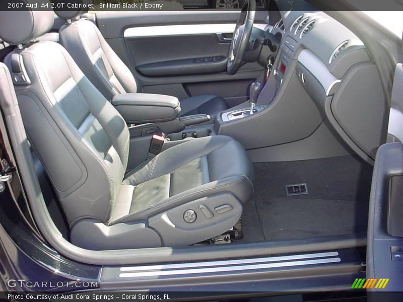 Brilliant Black / Ebony 2007 Audi A4 2.0T Cabriolet