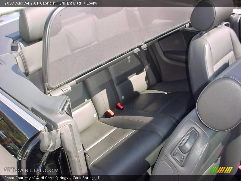 Brilliant Black / Ebony 2007 Audi A4 2.0T Cabriolet