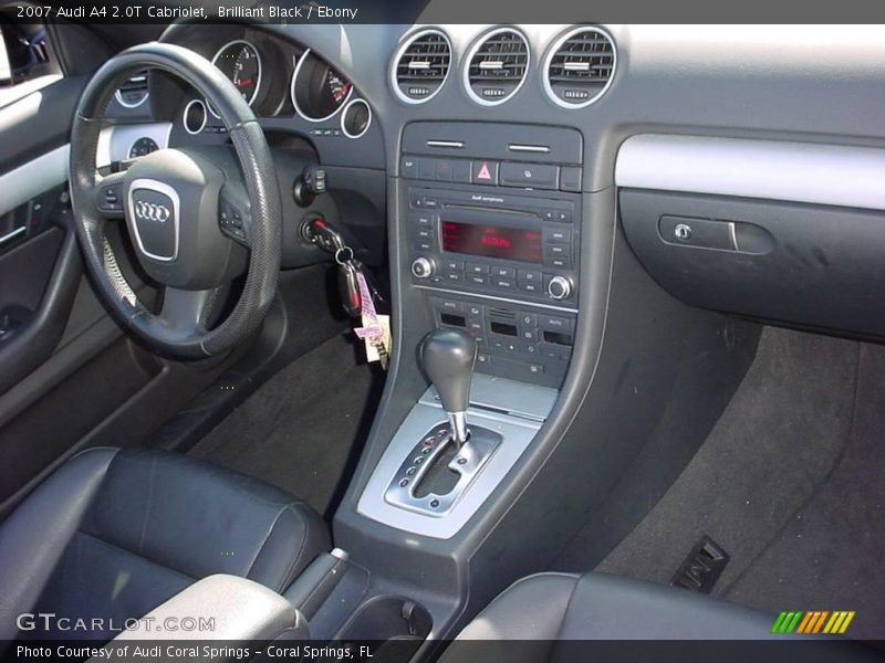 Brilliant Black / Ebony 2007 Audi A4 2.0T Cabriolet