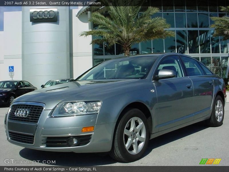 Quartz Grey Metallic / Platinum 2007 Audi A6 3.2 Sedan