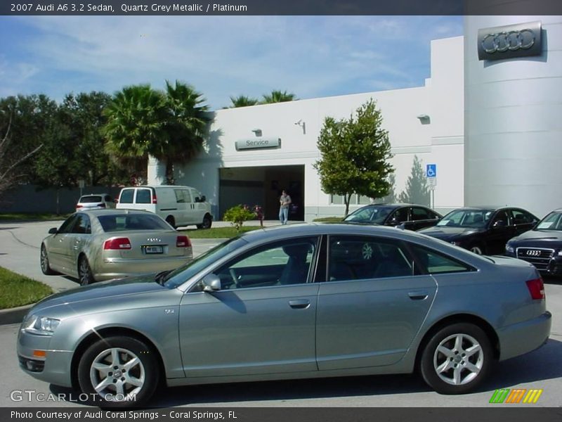 Quartz Grey Metallic / Platinum 2007 Audi A6 3.2 Sedan