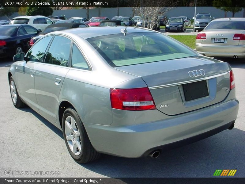 Quartz Grey Metallic / Platinum 2007 Audi A6 3.2 Sedan