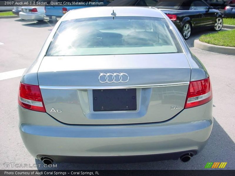 Quartz Grey Metallic / Platinum 2007 Audi A6 3.2 Sedan