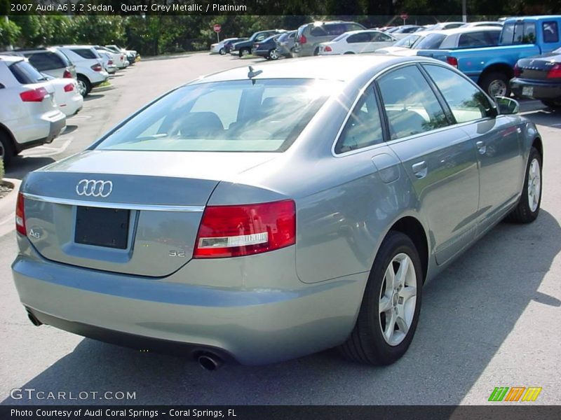 Quartz Grey Metallic / Platinum 2007 Audi A6 3.2 Sedan