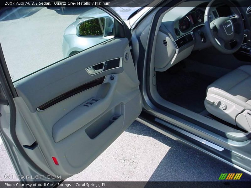 Quartz Grey Metallic / Platinum 2007 Audi A6 3.2 Sedan