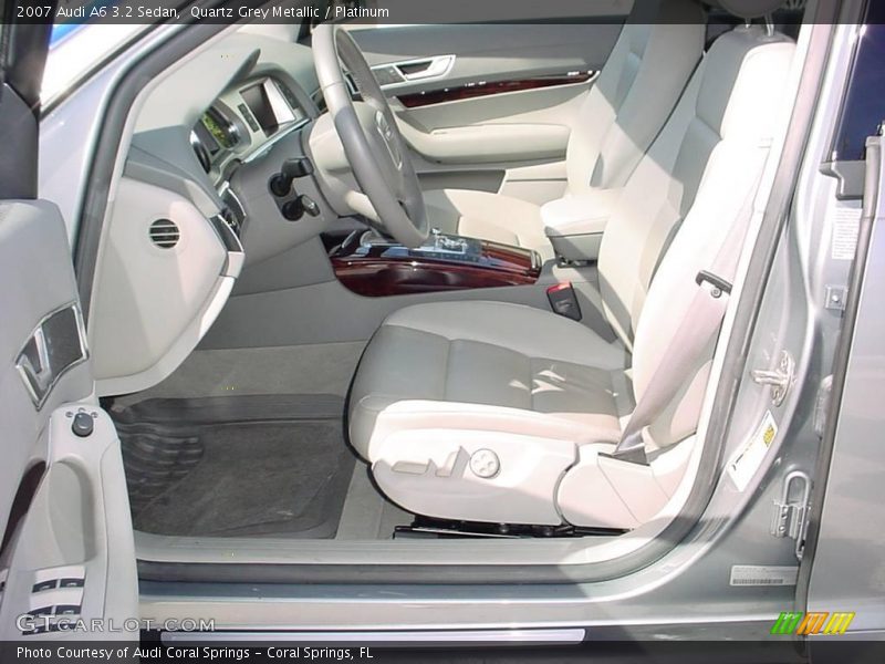 Quartz Grey Metallic / Platinum 2007 Audi A6 3.2 Sedan