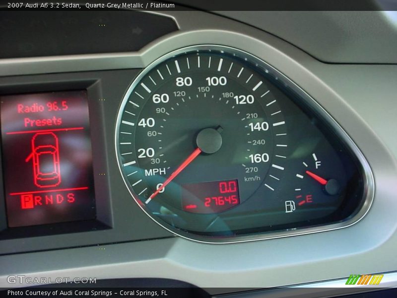 Quartz Grey Metallic / Platinum 2007 Audi A6 3.2 Sedan