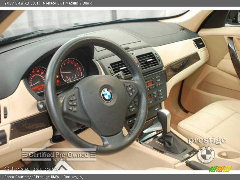 Monaco Blue Metallic / Black 2007 BMW X3 3.0si
