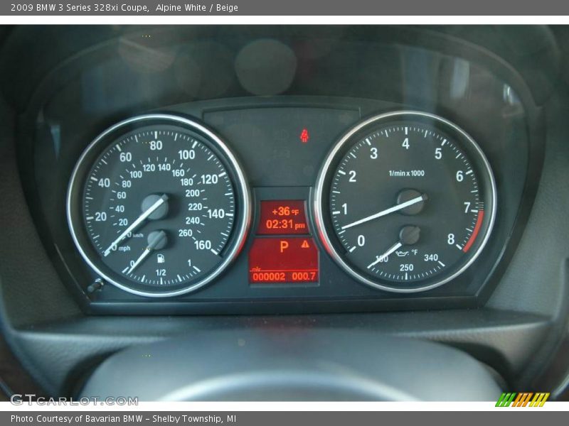 Alpine White / Beige 2009 BMW 3 Series 328xi Coupe
