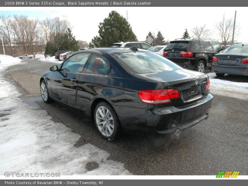 Black Sapphire Metallic / Black Dakota Leather 2009 BMW 3 Series 335xi Coupe