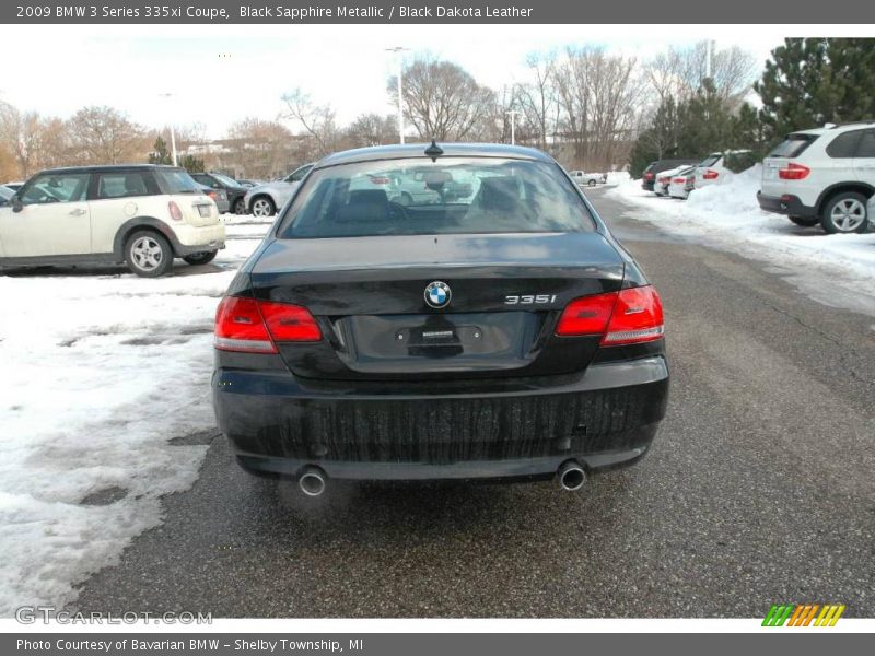 Black Sapphire Metallic / Black Dakota Leather 2009 BMW 3 Series 335xi Coupe
