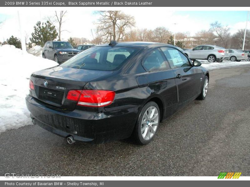 Black Sapphire Metallic / Black Dakota Leather 2009 BMW 3 Series 335xi Coupe