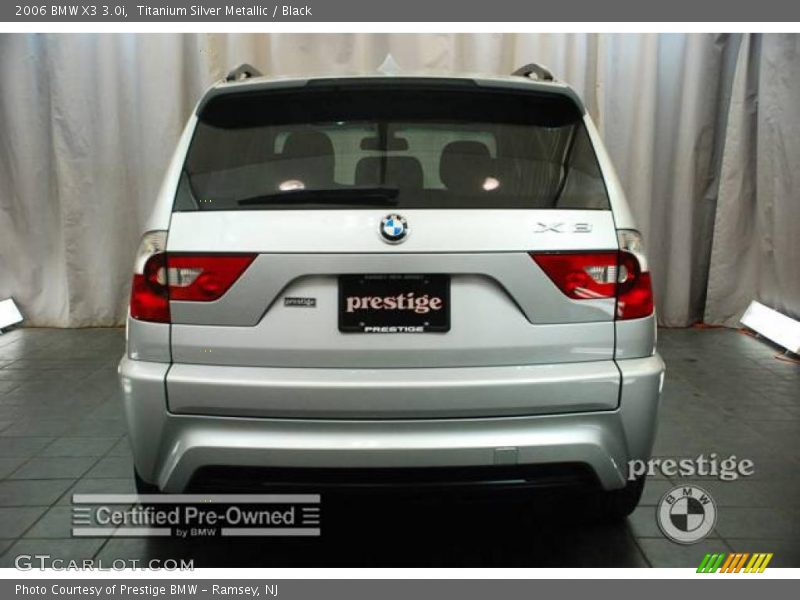 Titanium Silver Metallic / Black 2006 BMW X3 3.0i