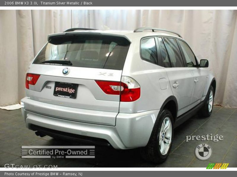 Titanium Silver Metallic / Black 2006 BMW X3 3.0i