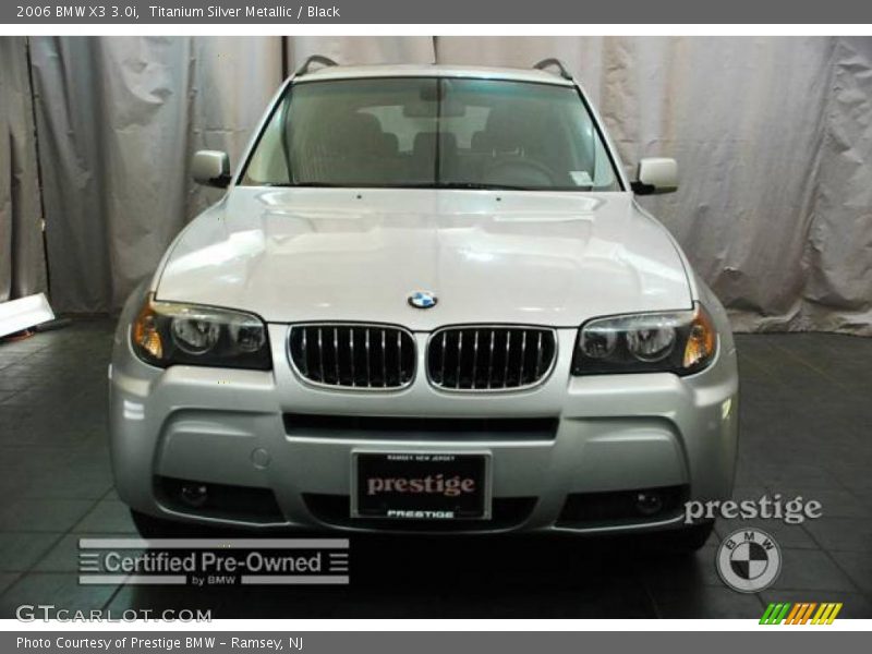 Titanium Silver Metallic / Black 2006 BMW X3 3.0i