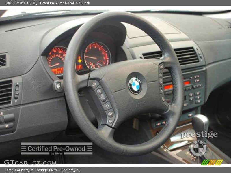 Titanium Silver Metallic / Black 2006 BMW X3 3.0i