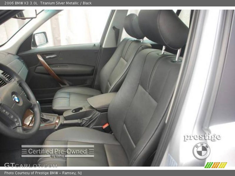 Titanium Silver Metallic / Black 2006 BMW X3 3.0i