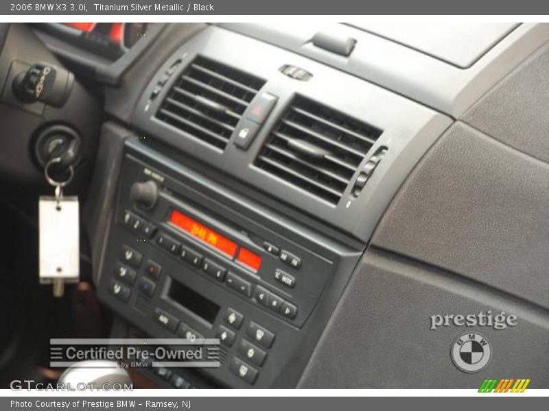 Titanium Silver Metallic / Black 2006 BMW X3 3.0i