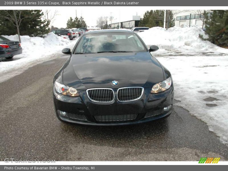 Black Sapphire Metallic / Black Dakota Leather 2009 BMW 3 Series 335xi Coupe
