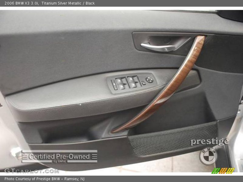 Titanium Silver Metallic / Black 2006 BMW X3 3.0i