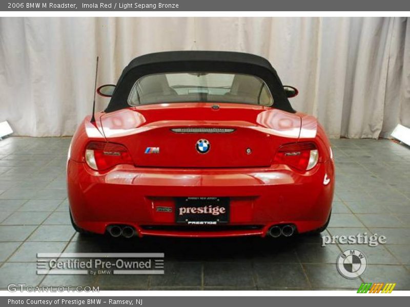 Imola Red / Light Sepang Bronze 2006 BMW M Roadster