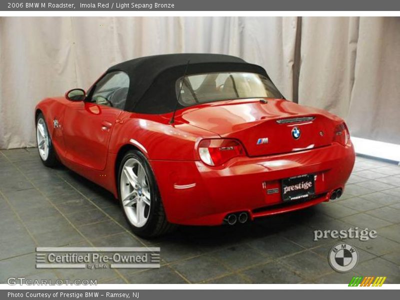 Imola Red / Light Sepang Bronze 2006 BMW M Roadster
