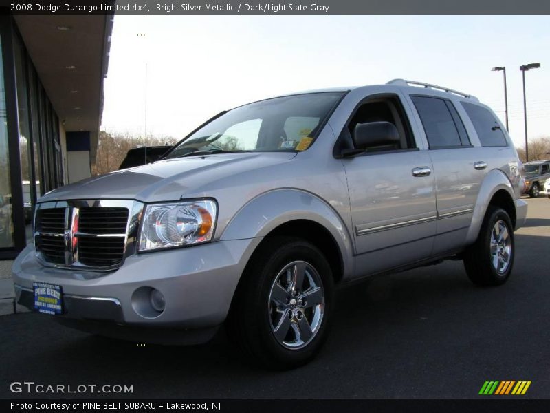 Bright Silver Metallic / Dark/Light Slate Gray 2008 Dodge Durango Limited 4x4