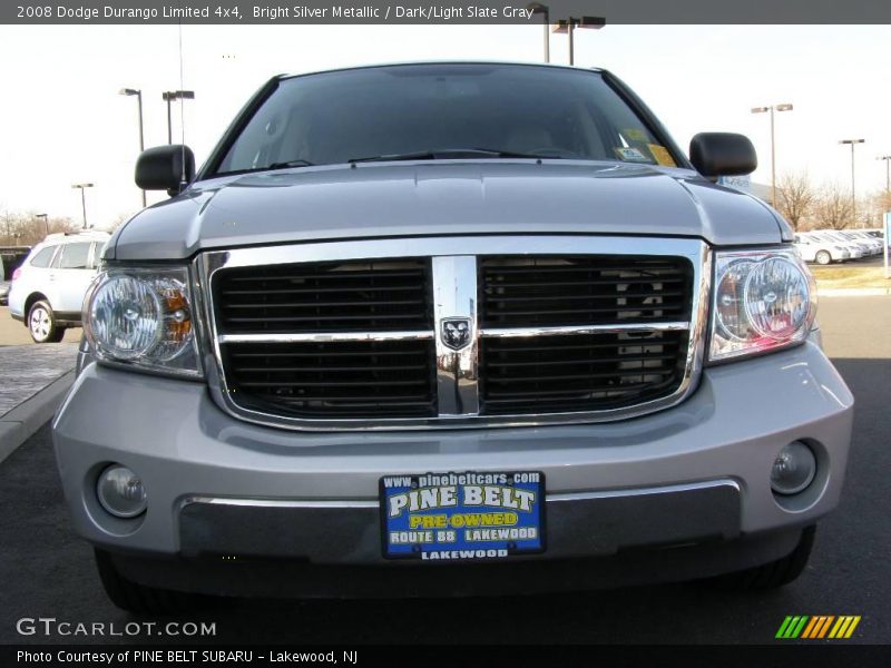 Bright Silver Metallic / Dark/Light Slate Gray 2008 Dodge Durango Limited 4x4