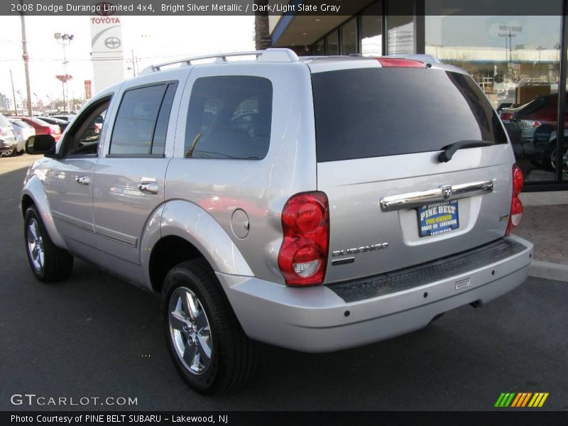 Bright Silver Metallic / Dark/Light Slate Gray 2008 Dodge Durango Limited 4x4