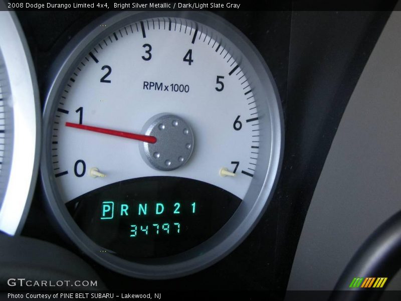 Bright Silver Metallic / Dark/Light Slate Gray 2008 Dodge Durango Limited 4x4