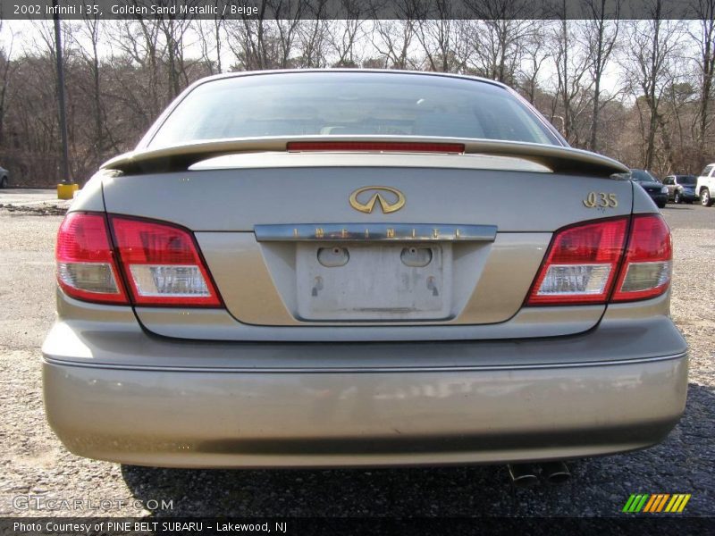 Golden Sand Metallic / Beige 2002 Infiniti I 35