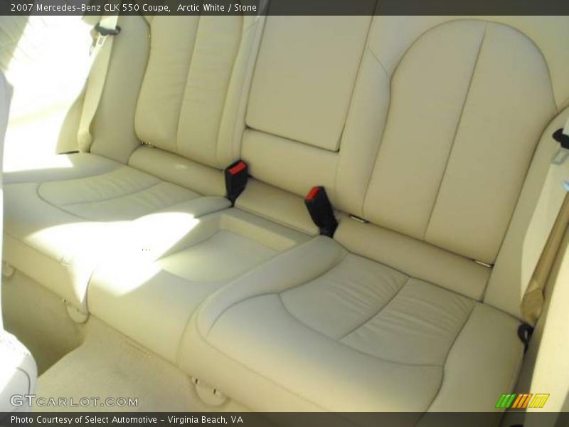 Arctic White / Stone 2007 Mercedes-Benz CLK 550 Coupe