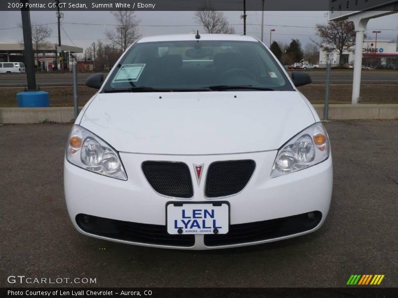 Summit White / Ebony 2009 Pontiac G6 GT Sedan