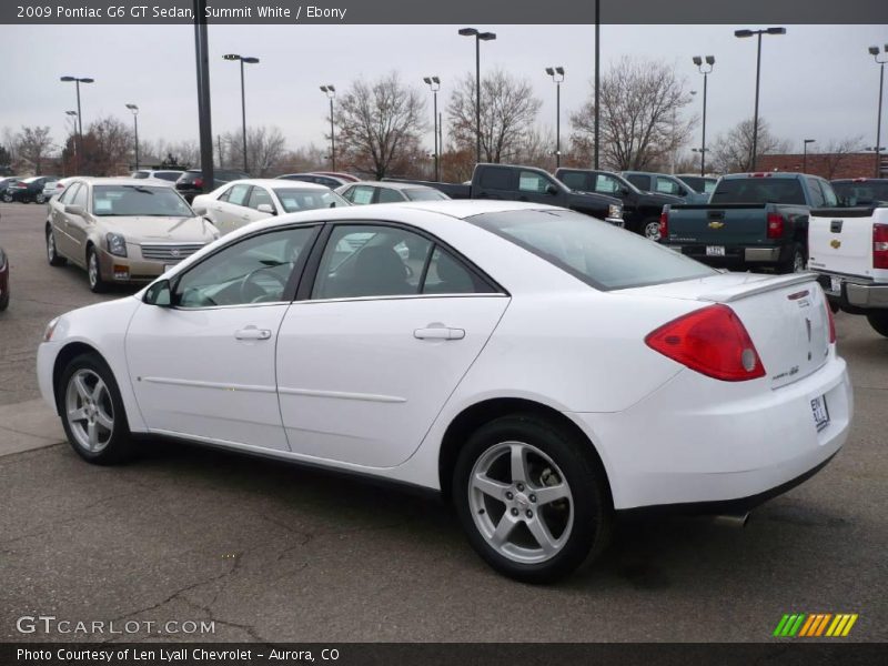 Summit White / Ebony 2009 Pontiac G6 GT Sedan