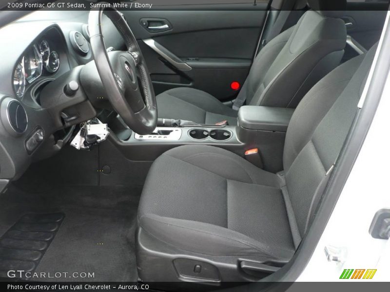 Summit White / Ebony 2009 Pontiac G6 GT Sedan