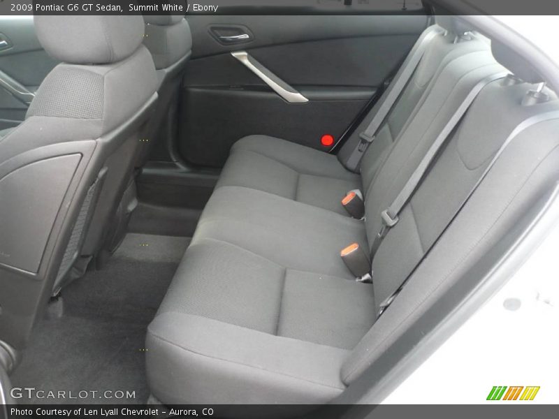 Summit White / Ebony 2009 Pontiac G6 GT Sedan