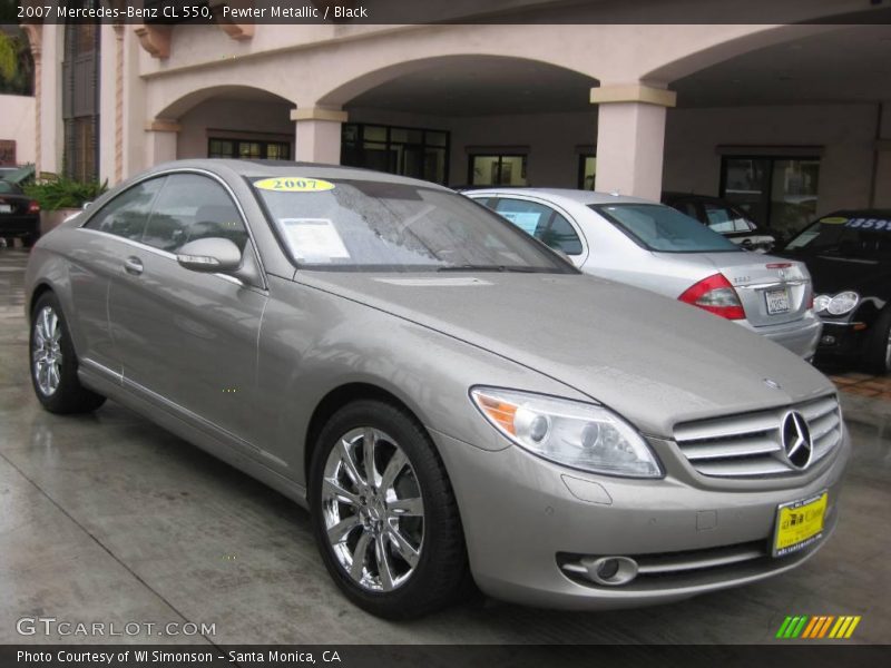 Pewter Metallic / Black 2007 Mercedes-Benz CL 550