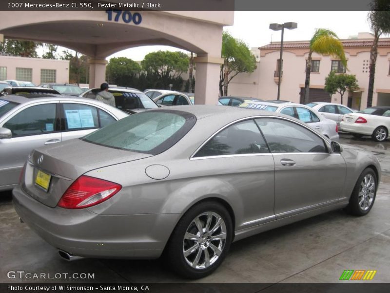 Pewter Metallic / Black 2007 Mercedes-Benz CL 550