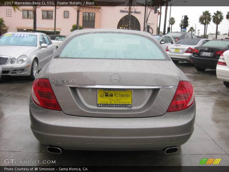 Pewter Metallic / Black 2007 Mercedes-Benz CL 550