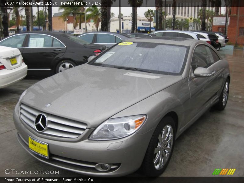 Pewter Metallic / Black 2007 Mercedes-Benz CL 550