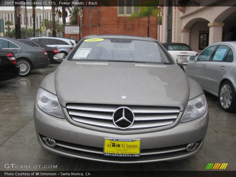 Pewter Metallic / Black 2007 Mercedes-Benz CL 550